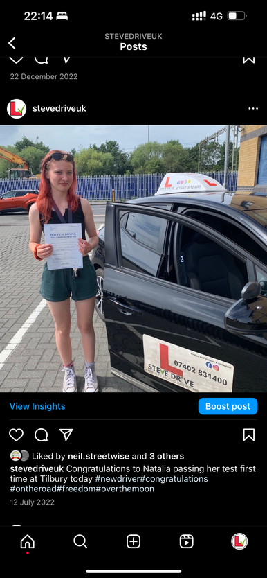 automatic driving instruction. driving lessons, Canvey Island, Driving Instructor, Insured, professional, nervous drivers, no experience, student passes driving test, female driving instruction