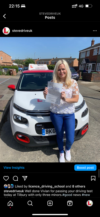 automatic driving instruction. driving lessons, Canvey Island, Driving Instructor, Insured, professional, nervous drivers, no experience, student passes driving test, female driving instruction