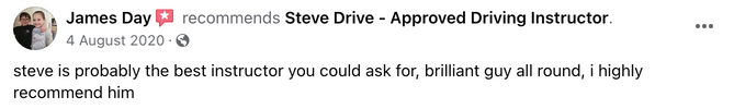 automatic driving instruction. driving lessons, Canvey Island, Driving Instructor, Insured, professional, nervous drivers, no experience, student passes driving test, female driving instruction facebook 5 star review