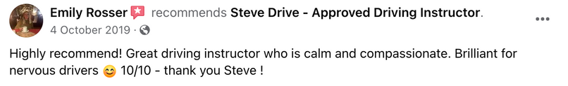 automatic driving instruction. driving lessons, Canvey Island, Driving Instructor, Insured, professional, nervous drivers, no experience, student passes driving test, female driving instruction facebook 5 star review